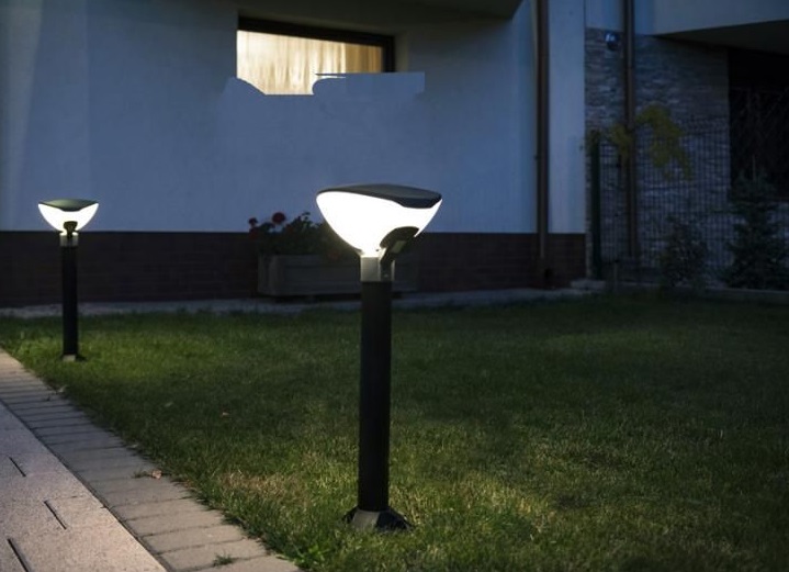 Nowoczesna lampa ogrodowa Teo 120 - czarna IP54