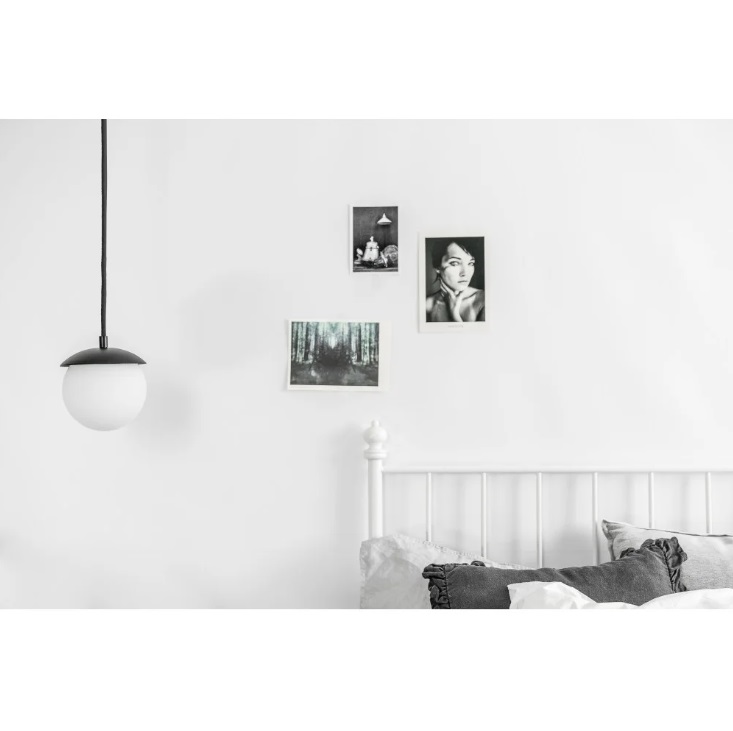 Nowoczesna lampa wisząca Kuul F - czarna