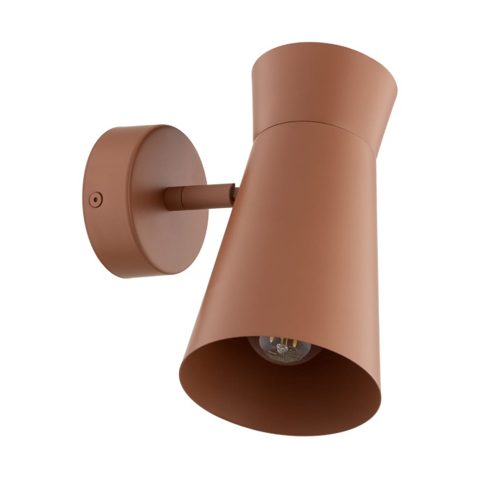 Nowoczesny kinkietdo sypialni Lord terakota