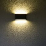 Płaski kinkiet zewnętrzny Slim LED IP54 - czarny