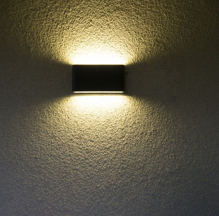 Płaski kinkiet zewnętrzny Slim LED IP54 - czarny