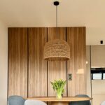 Rattanowa lampa wisząca boho do salonu Kanso 40