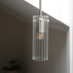 Ryflowana lampa wisząca tuba Tibia - klasyczna