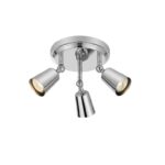 Srebrna lampa sufitowa Tiny - 3 klasyczne spoty