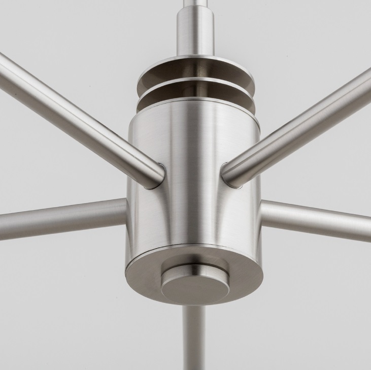 Srebrny żyrandol Preston 5