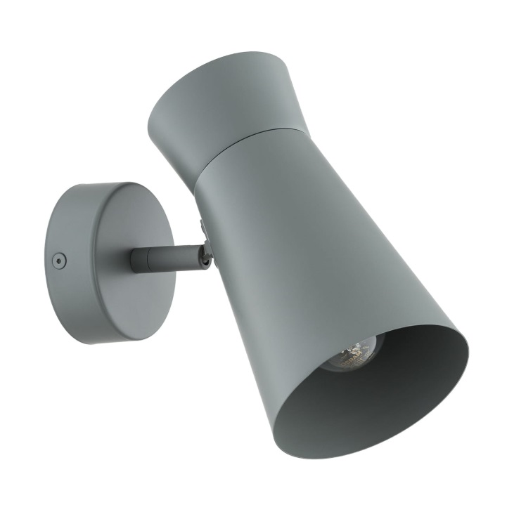 Szałwiowy kinkiet do sypialni Lord - regulowany