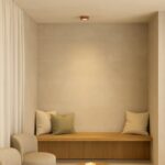 Tubka sufitowa do sypialni Elora LED GX53 - terakota