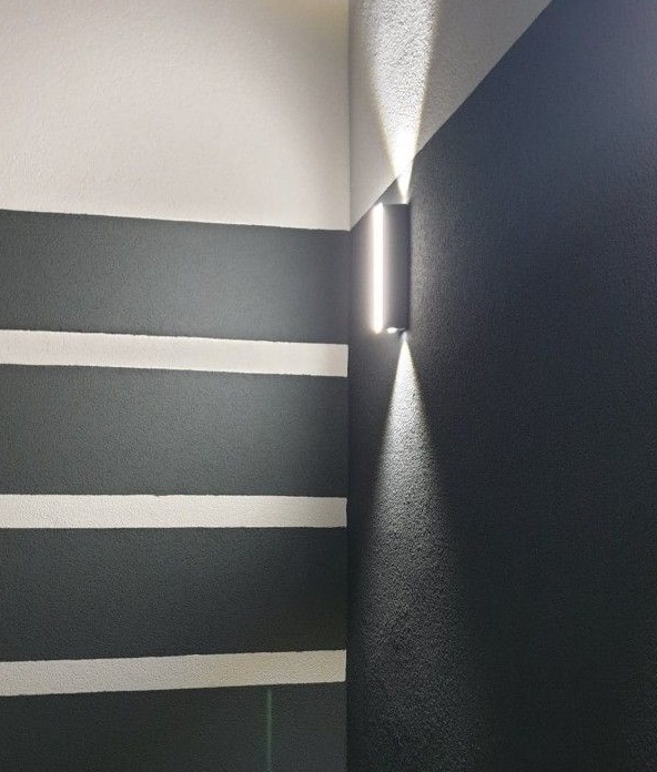 Zewnętrzny kinkiet elewacyjny Tin IP54 - na taras i pergole