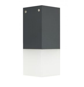Zewnętrzny spot sufitowy Cube IP44 - antracyt