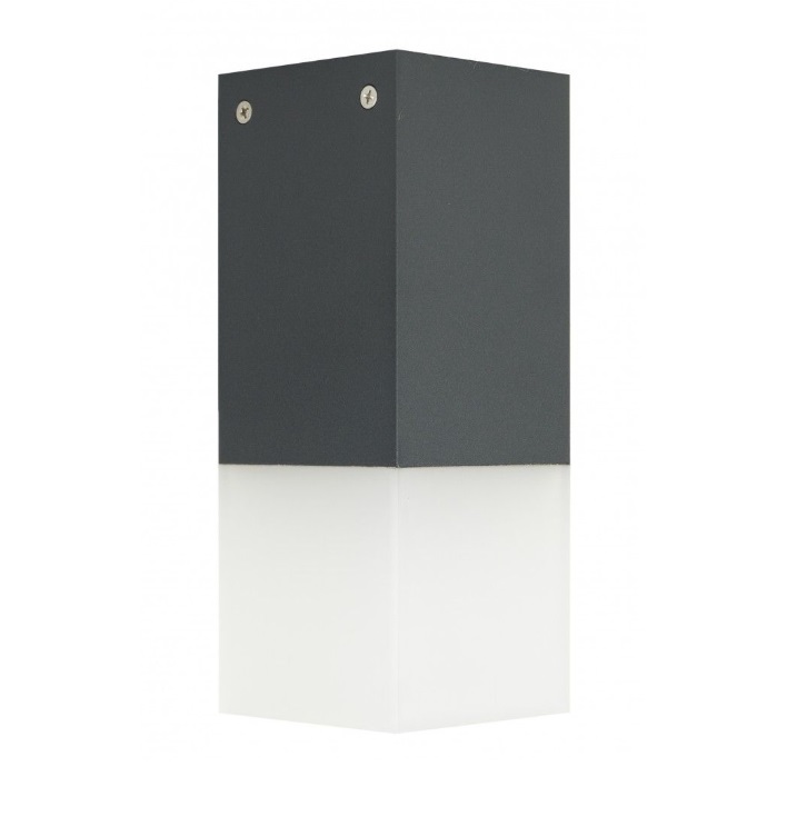 Zewnętrzny spot sufitowy Cube IP44 - antracyt