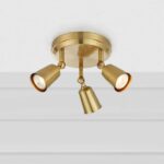 Złota klasyczna lampa sufitowa Tiny - do kuchni
