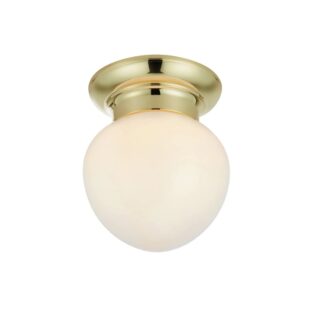 Złota lampa sufitowa do łazienki Ronda IP44 - klasyczna