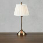 Złota lampka nocna na szafkę Oxford