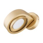 Złoty kinkiet Lotus - idealny do czytania