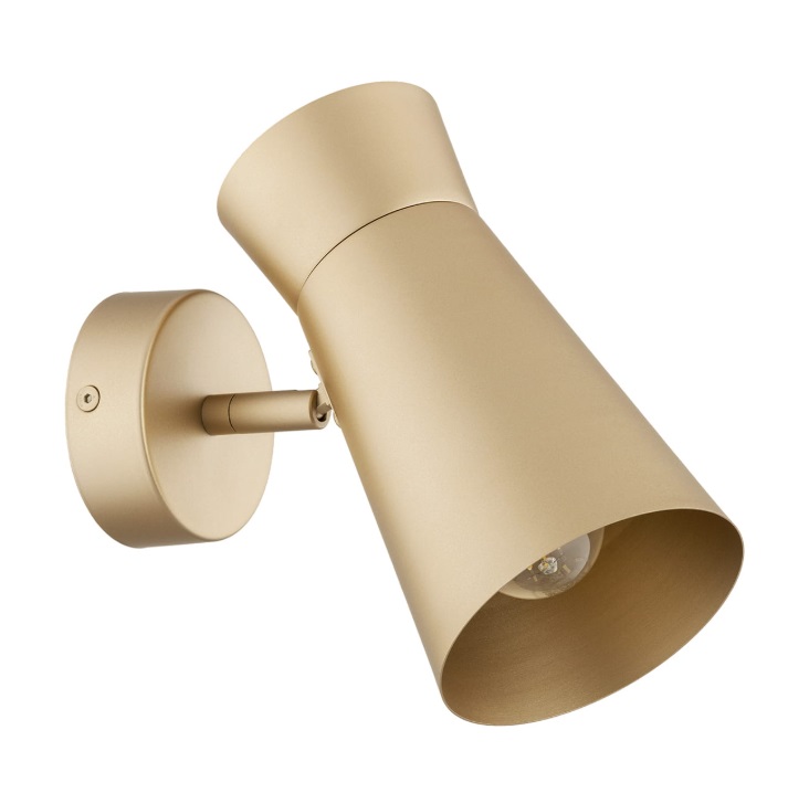 Złoty nowoczesny kinkiet Lord - regulowany