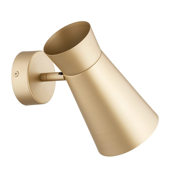 Złoty nowoczesny kinkiet Lord