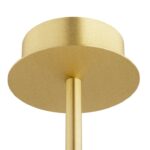 Złoty żyrandol Preston 5 - mosiądz