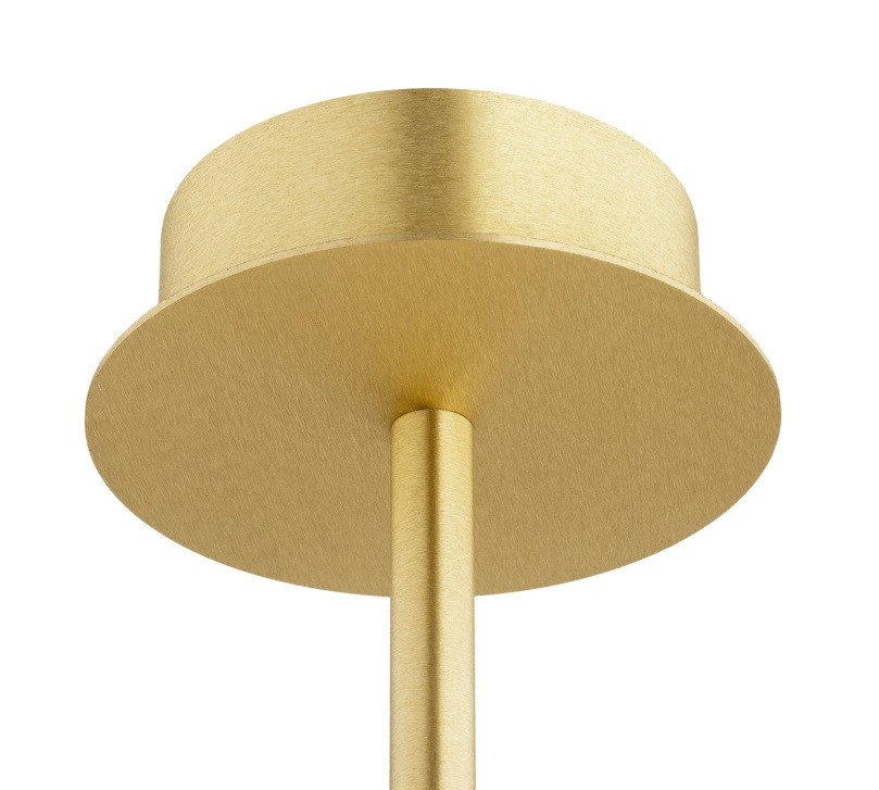 Złoty żyrandol Preston 5 - mosiądz