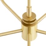 Złoty żyrandol mosiężny Preston 5