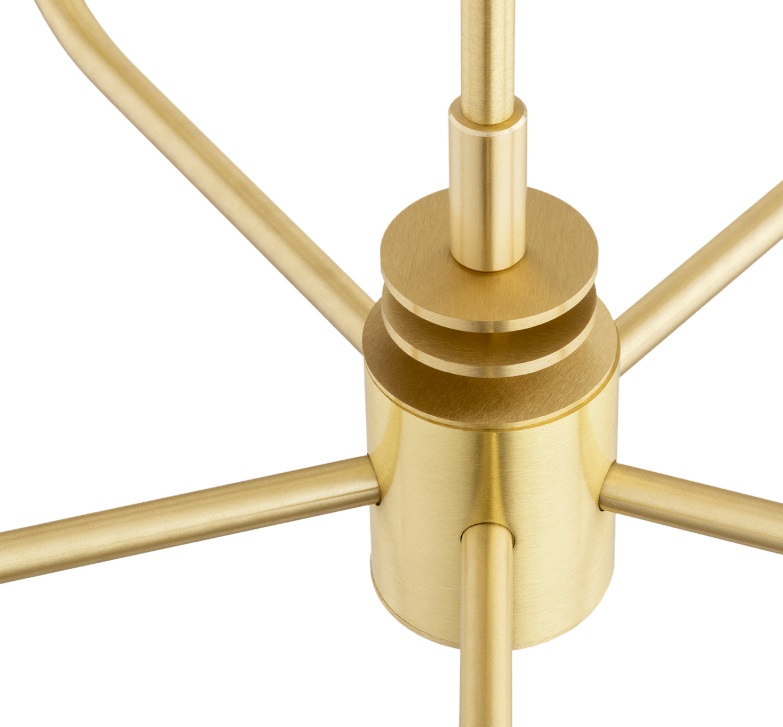 Złoty żyrandol mosiężny Preston 5