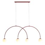 szeroki czerwony zyrandol łuki klosze kule – una aldex szeroki czerwony zyrandol łuki klosze kule - una red wine aldex