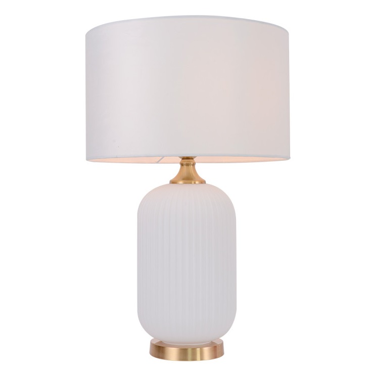 Biała lampa stołowa Tamiza 65 - klasyczna