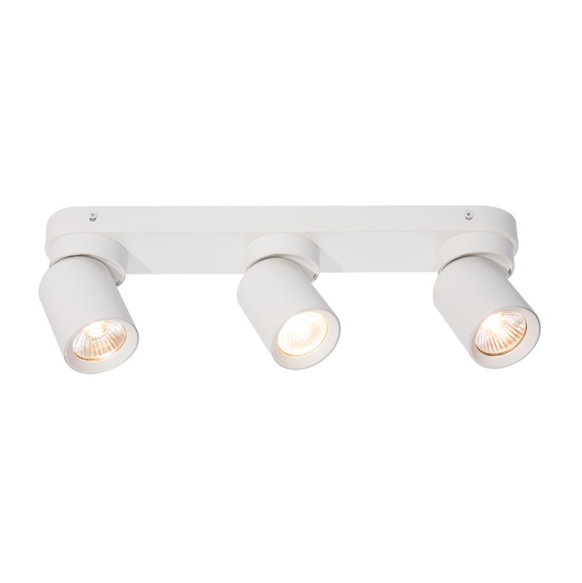 Biała lampa sufitowa Pointa 3 - podłużna