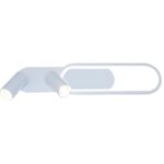 Biała lampa z reflektorami Parma 2+2 - podświetlenie LED CCT