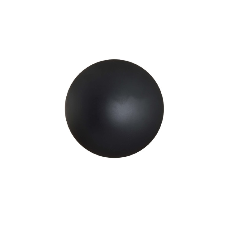 Czarny kinkiet Platillo 21 LED - płaski i okrągły