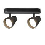 Czarny plafon sufitowy Dravo 2