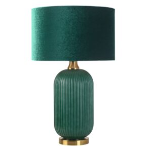 Elegancka lampa stołowa Tamiza 65 - butelkowa zieleń
