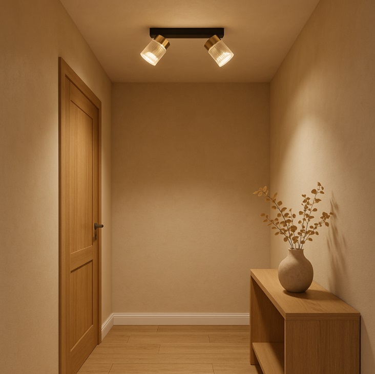 Elegancki spot sufitowy klasyczny Erovia 2 - akrylowe reflektory