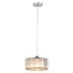 Kryształowa lampa wisząca Vetro 28 - srebrna