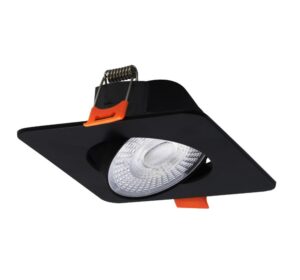 Kwadratowe ruchome oczko sufitowe Plus LED - regulowana moc i barwa