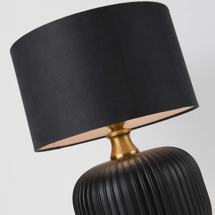 Lampka nocna Tamiza 48 - czarny abażur