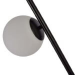 Nowoczesna lampa stojąca Dorado - szklana kula