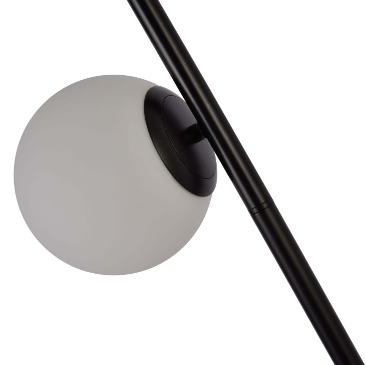 Nowoczesna lampa stojąca Dorado - szklana kula