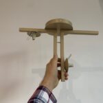 OUTLET ze zwrotu! Beżowy plafon nowoczesny Solvra 2 - szklane kule - odprysk farby - 3