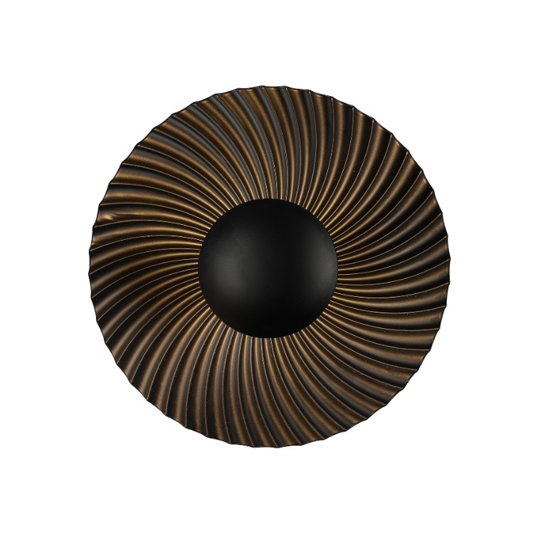 Okrągły kinkiet Sola 25 - czarny