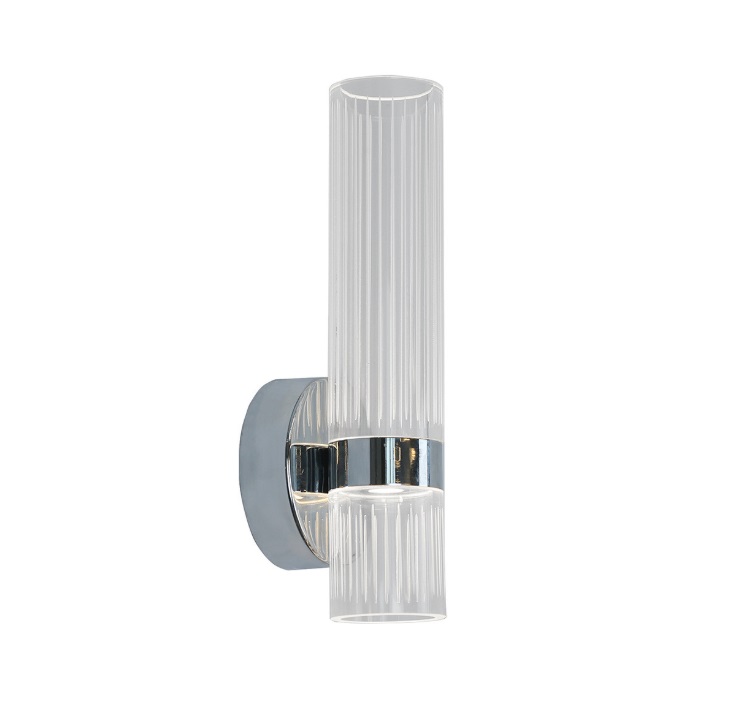 Srebrny kinkiet Ambiente LED CCT - akrylowa tuba