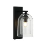 Szklany bezbarwny kinkiet Elaris - transparentny klosz