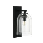 Szklany kinkiet Elaris - transparentny klosz