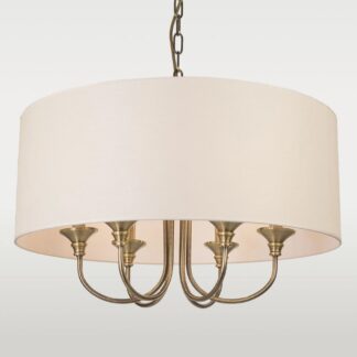 Złoto-biały żyrandol wiszący do salonu Abu Dhabi 2