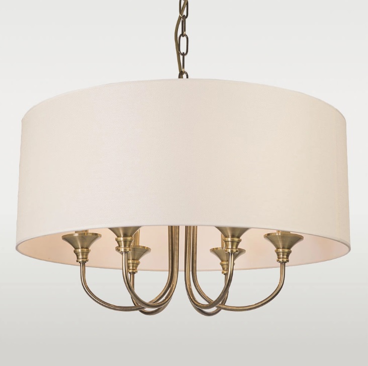 Złoto-biały żyrandol wiszący do salonu Abu Dhabi 2