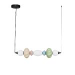 kolorowa podłużna lampa z koralikami - lampa nad wyspe, nad stol