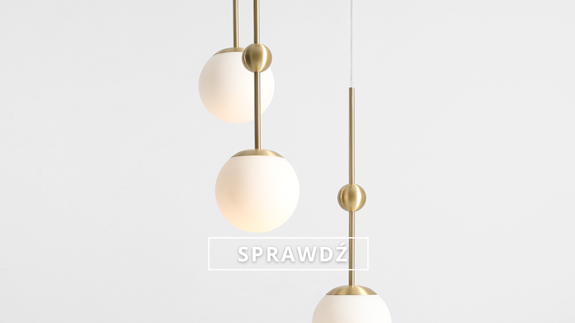 lampa wiszaca klosz kula - zlota kulka mae ardant artera