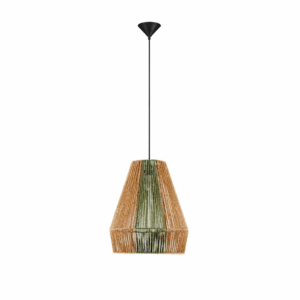 Pleciona lampa wisząca Moss 39 - boho, klosz ze sznurka