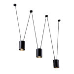 lampa wiszaca viwin 3 - 3 klosze na kablach. antigo