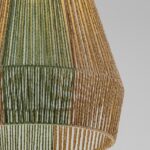 lampa wiszaca z kloszem ze sznurka w stylu boho