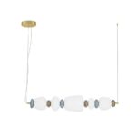 podluzna lampa wiszaca kolorowe koraliki owalne klosze